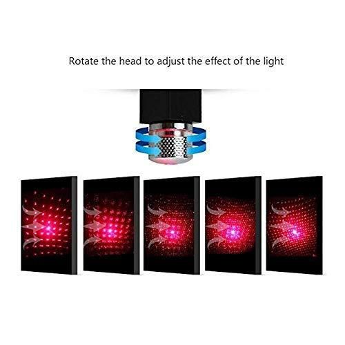 Star Lamp USB Car Star Ceiling Light Sky Projection Lamp Romantic Night Lights Car Fancy Lights (Red)